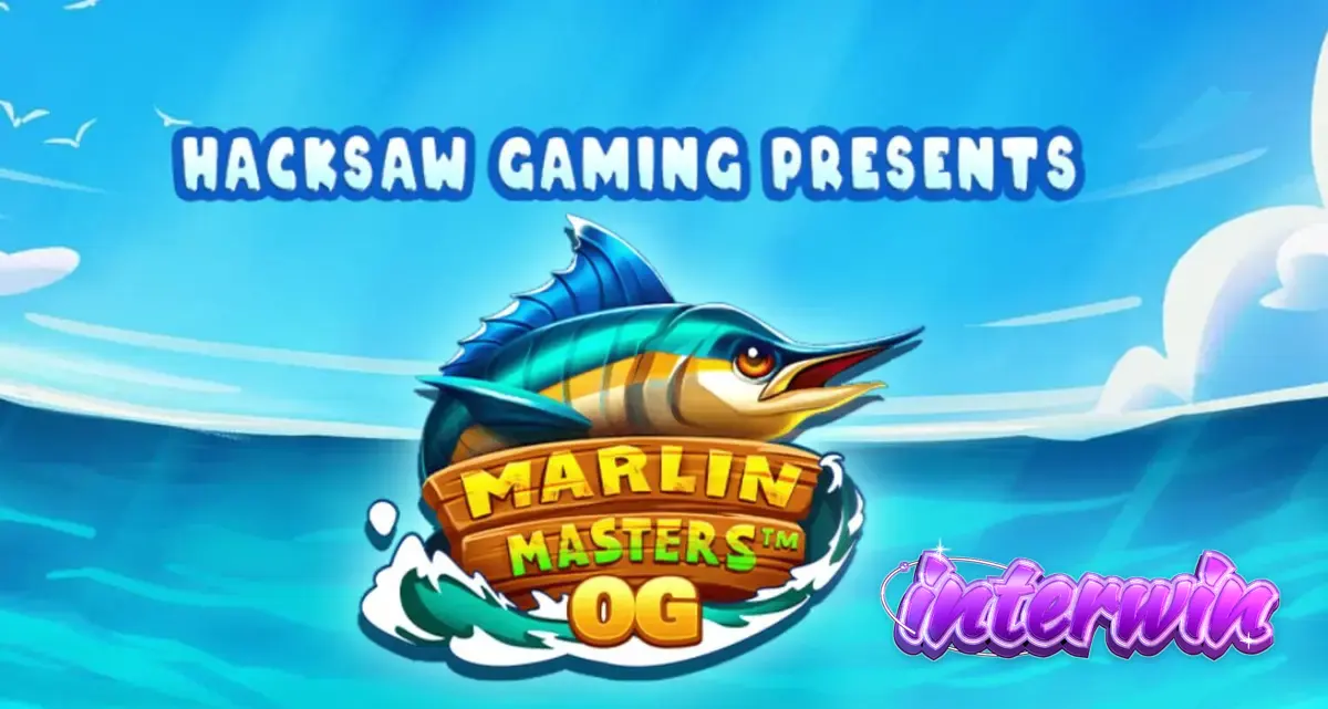 Tampilan antarmuka mobile slot Marlin Masters OG dengan tema memancing yang cerah.