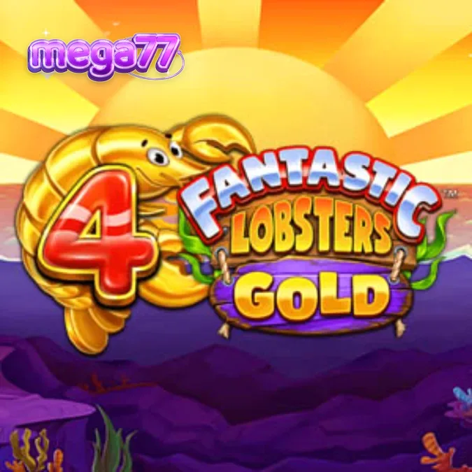 Tampilan visual slot 4 Fantastic Lobsters Gold dengan tema bawah laut yang penuh warna.